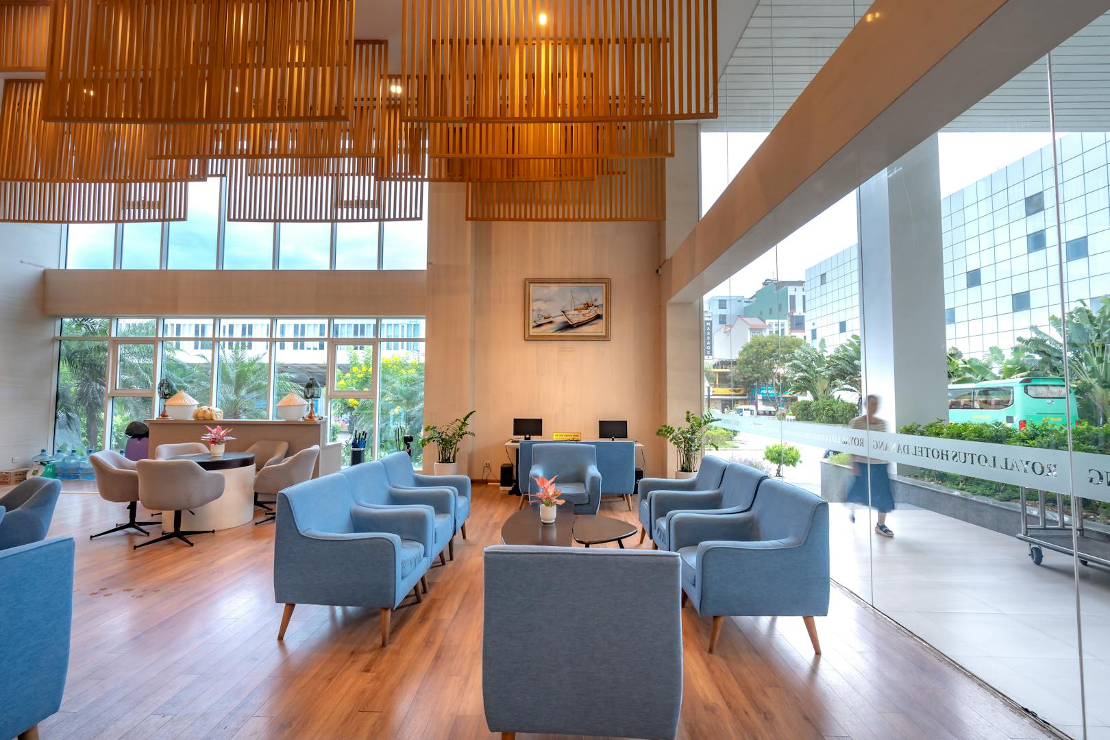 Family-friendly hotel lobby with children's play area in Taipei