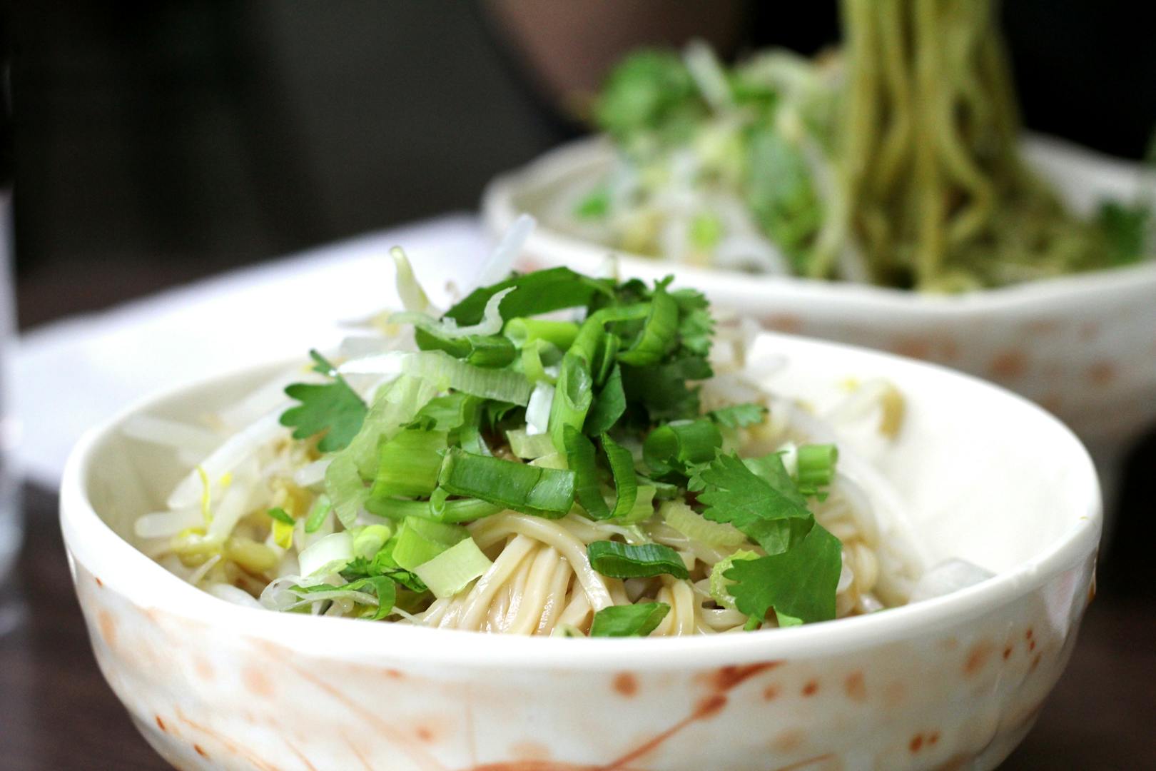 Tainan style dan zai noodles in shrimp broth at Huaxi Street Night Market