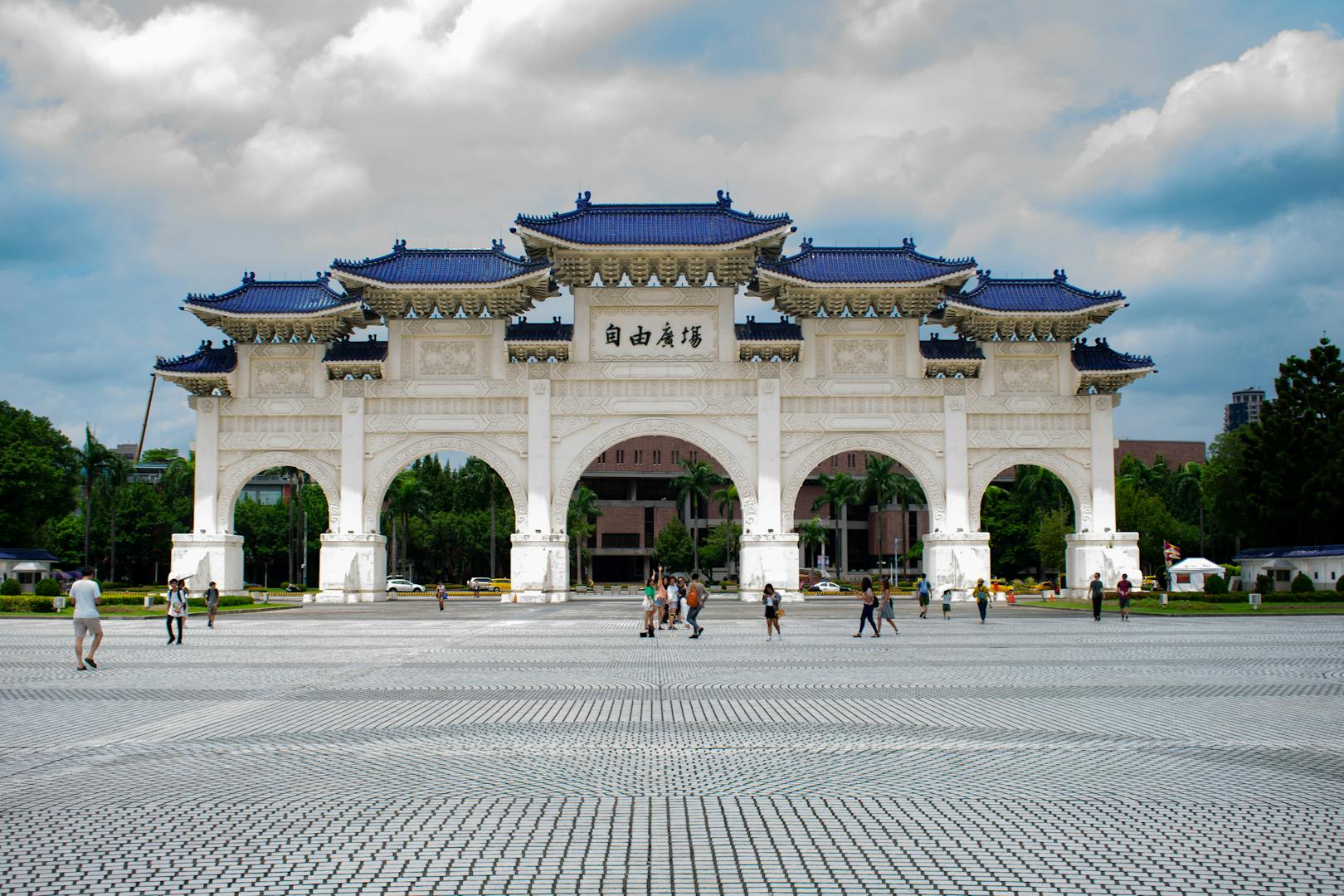 Liberty Square plaza at Chiang Kai-shek Memorial Hall Taipei free attraction