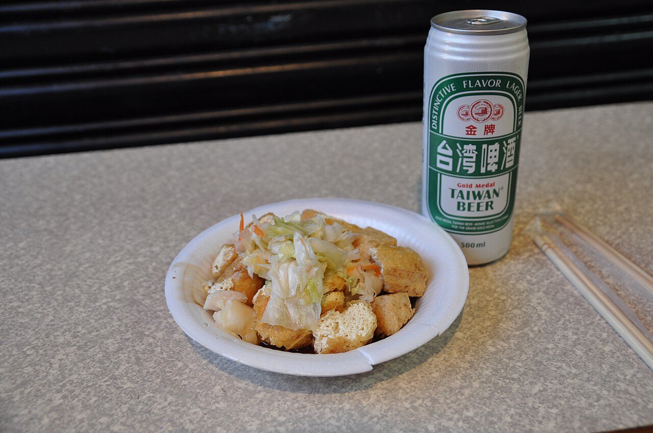 Fried stinky tofu, a classic Taipei street food